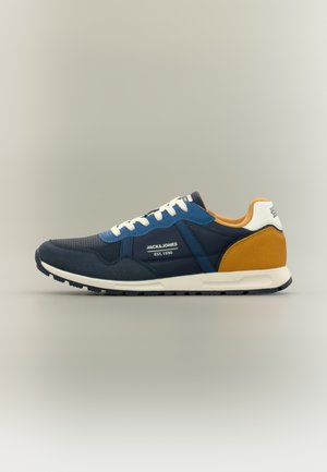 JFWHARROW - Sneakers laag - navy/cadnium yellow