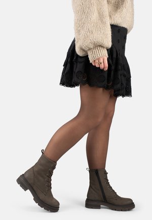 PS POELMAN Platform ankle boots - dark brown