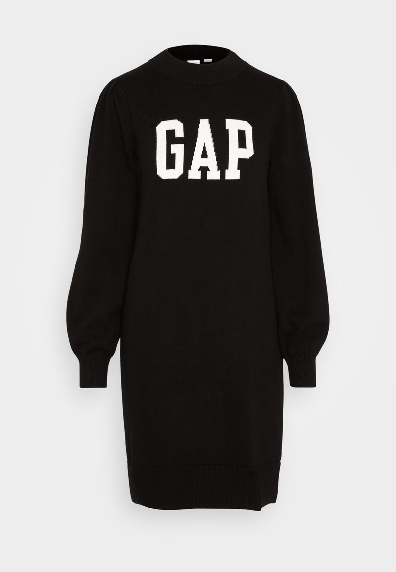 GAP LOGO SWEATER DRESS - Jumper dress - true black/black - Zalando.co.uk