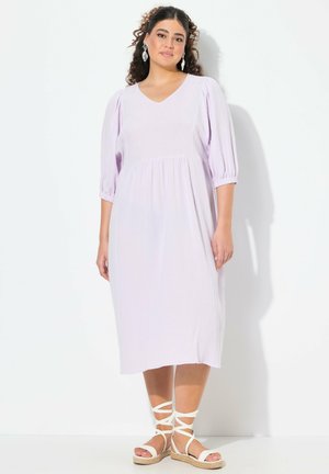 Ulla Popken 3/4 SLEEVE MIDI - Jurk - lavender