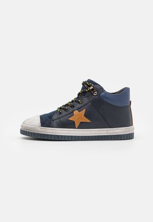 LEATHER - Bottes - dark blue