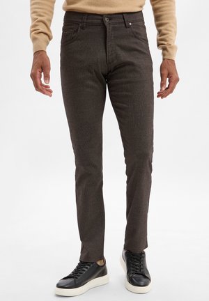 NOAN - Stoffhose - schoko