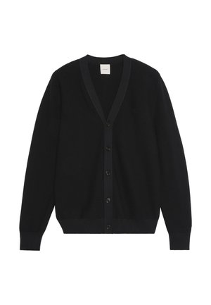 Calvin Klein, LS TEXTURED COTTON CARDIGAN 12GG - Gilet - black