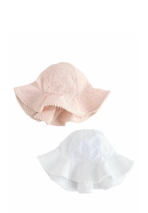 Next, BRODERIE SUMMER 2 PACK - Müts - pink/white