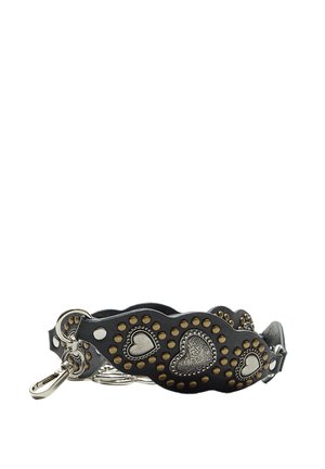 WITH HEARTS AND STUDS  - Šatový opasok - black