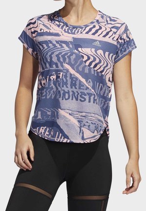 T-shirt med print - pink