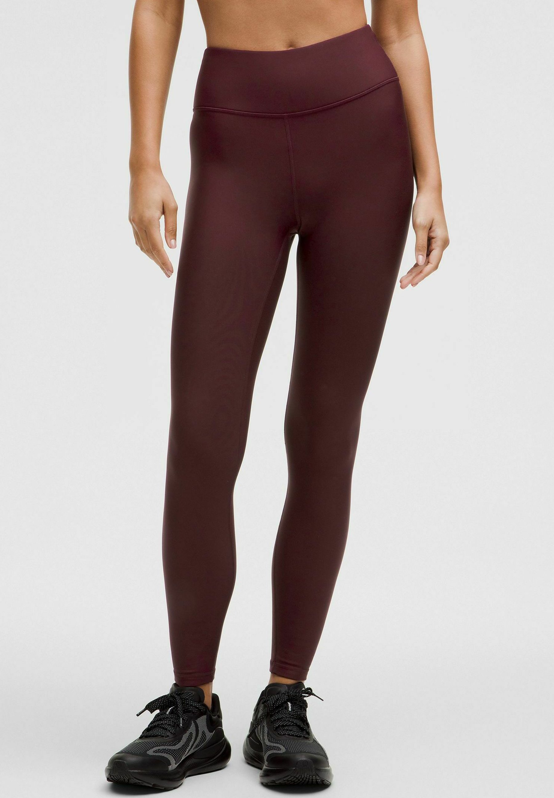 lululemon FLEECE HIGH-RISE RUNNING 71CM - Tights - garnet/bordeauxrood -  Zalando.nl
