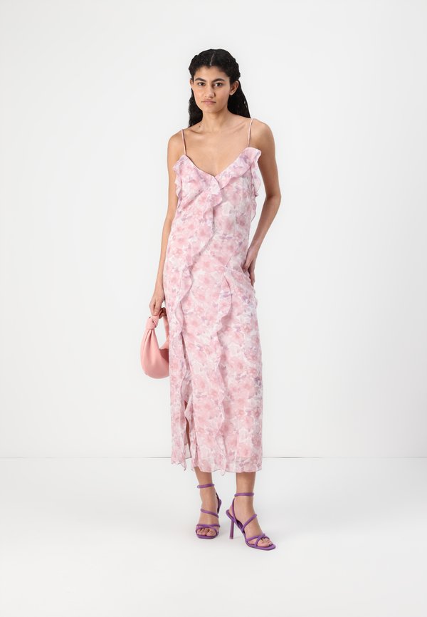 VIARIVA FRILL STRAP MIDI DRESS - Occasion wear - cloud dancer2