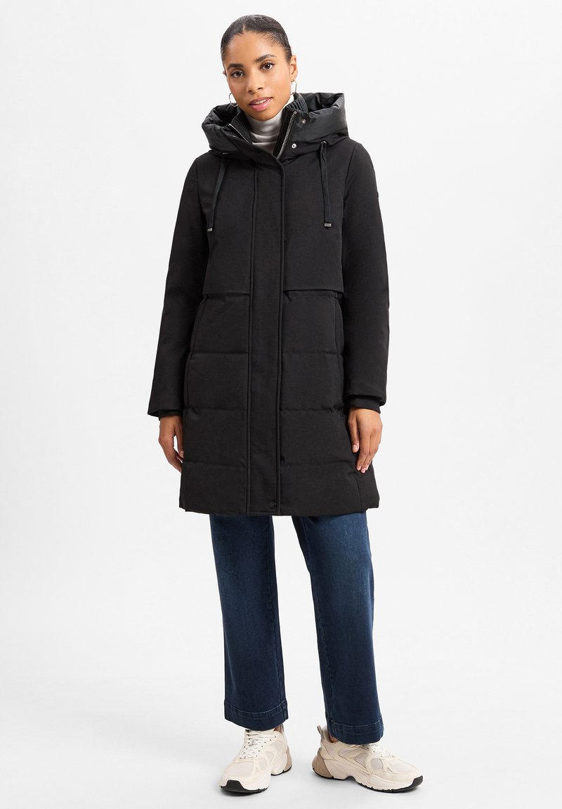 DUNO CHARLENE - Piumino lungo - schwarz