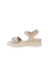 Valleverde Sandali con plateau - beige