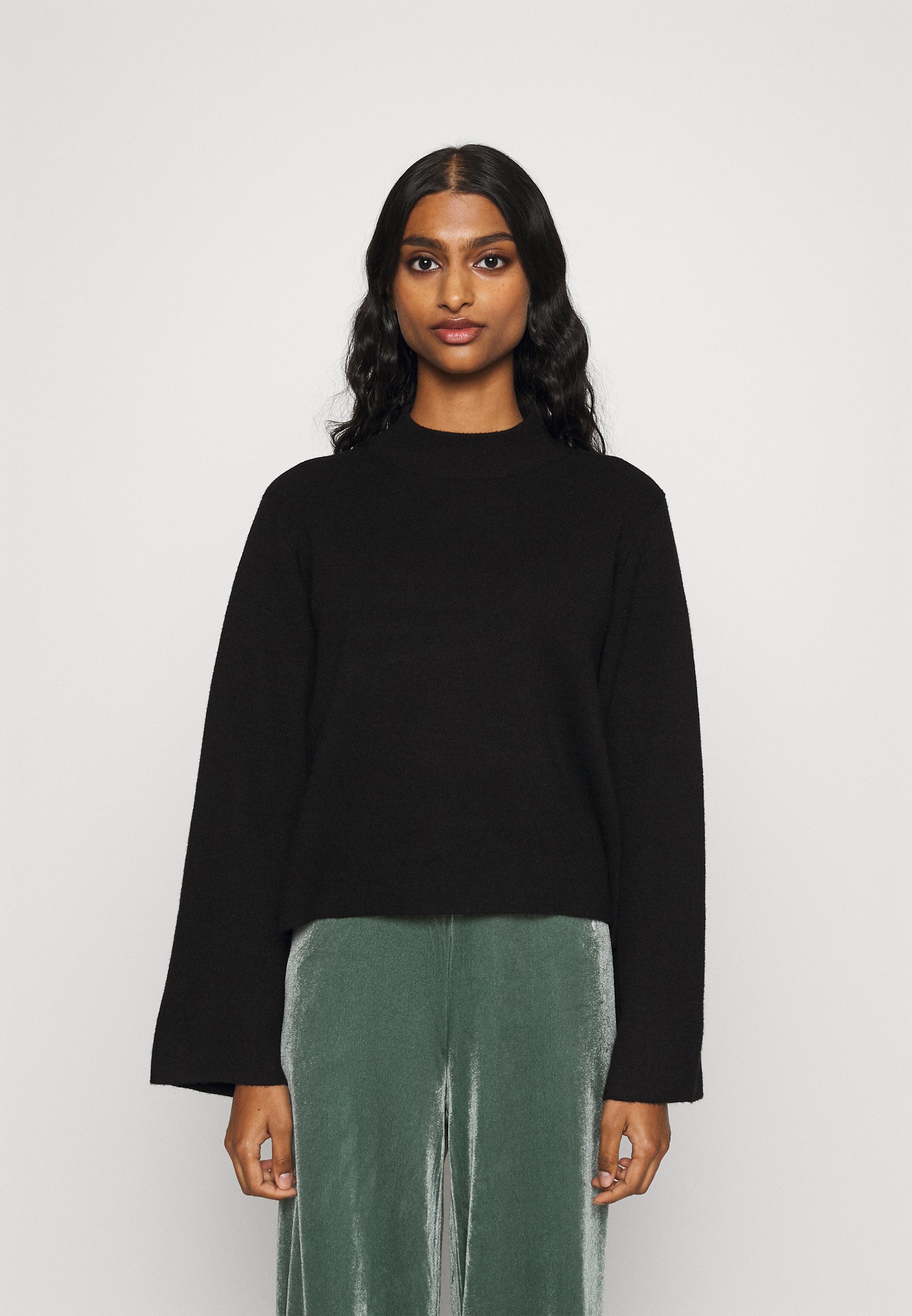 Maglione Donna VERO MODA Vmmilda LS Rollneck – Girocollo Alto Con Bottoni Sulle Maniche, Tinta Unita - 3