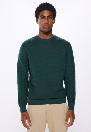 Springfield Maglione Polo a Maniche Lunghe, Multicolore, S Donna