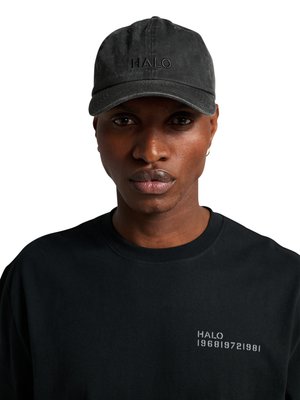 HALO, WASHED CANVAS  - Caps - raven