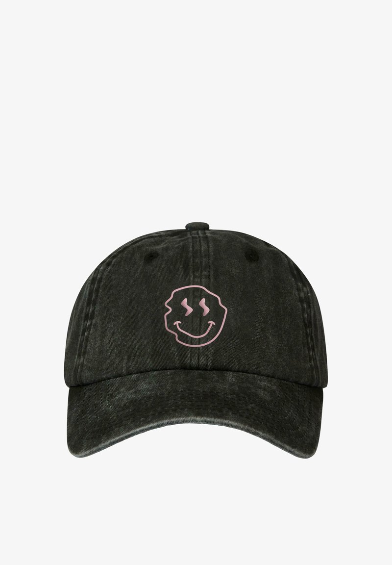 PICA PICA SMILEY - Kšiltovka - washedblack