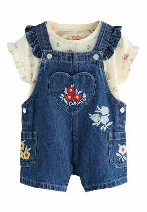 REGULAR FIT - CATH TON FLORAL SET - Tričko s potlačou - denim