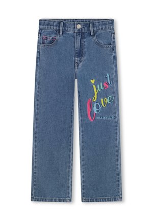Straight leg jeans - double stone brossage