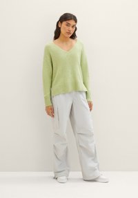 TOM TAILOR DENIM Strickpullover - dusty pear green melange