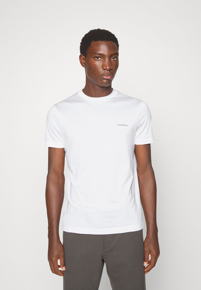 Emporio Armani - Tricou basic - bianco, Extindeți