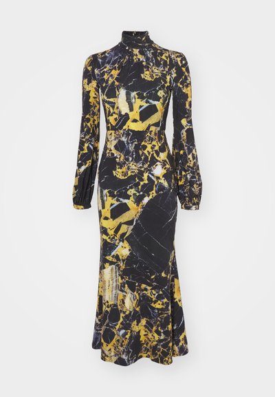 Roberto Cavalli DRESS - Φόρεμα από ζέρσεϊ - nero/giallo