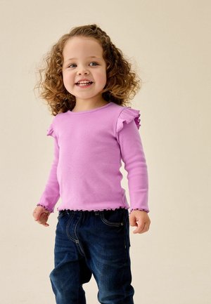 Next, REGULAR FIT - RIBBED LONG SLEEVE TOP - Camiseta de manga larga - lilac purple