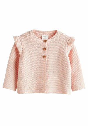SHOULDER KNITTED BABY CARDIGAN - Neuletakki - pink