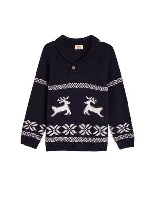 DEER PATTERNED - Striktrøje - khaki