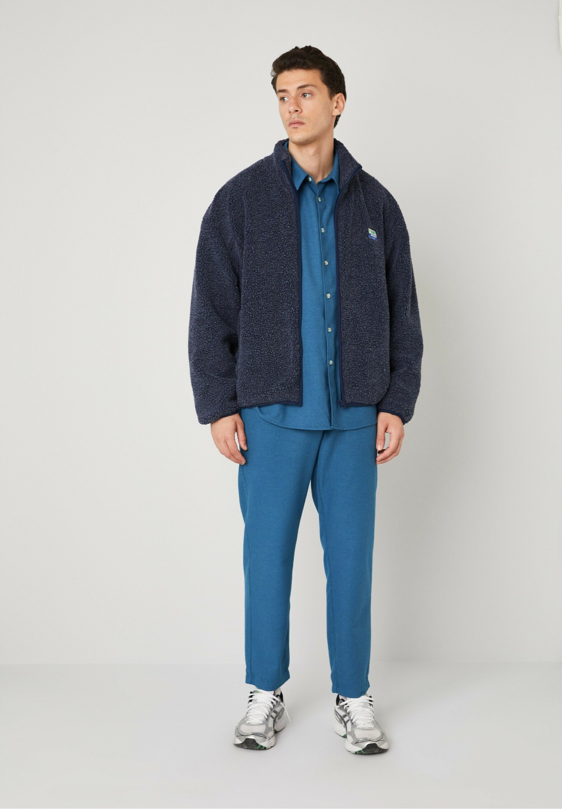 American Vintage HOKTOWN - Fleece jacket - astre chine/blue-grey