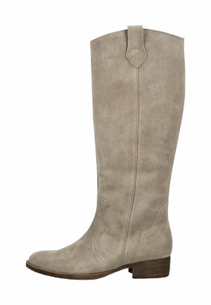 Cowboy/Biker boots - kiesel