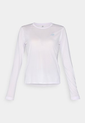 New Balance ATHLETICS LONG SLEEVE - Pitkähihainen paita - taro heather