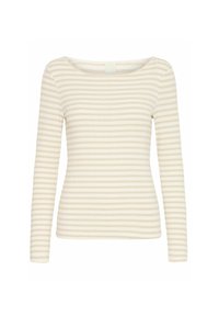 Unselected, oatmeal stripe