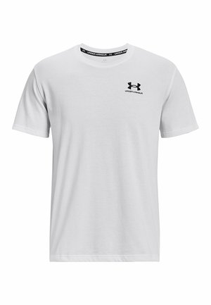 Under Armour SHORT-SLEEVE GRAPH UA M LOGO EMB HEAVYWEIGHT SS - Sport T-Shirt - white