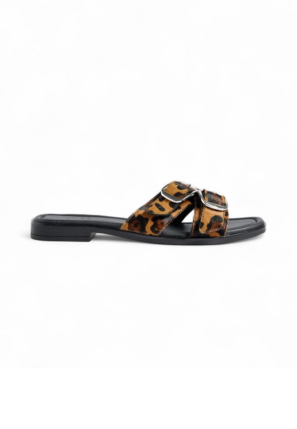 CROSS SLIDERS - Pantolette flach - leopard