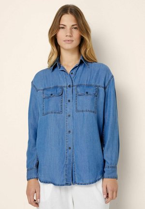 Vapaa-ajan kauluspaita - blue denim plain