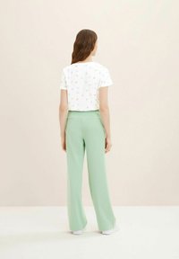 TOM TAILOR Print T-shirt - offwhite abstract dot print