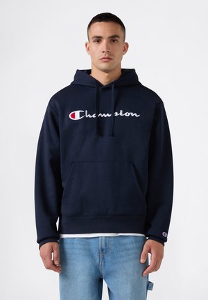 Champion, CHAMPION HOODED SWEATSHIRT CHAMPION MODERN HERITAGE - Hoodie - dark blue