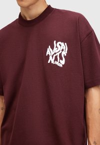 AllSaints ORLANDO CREW - Camiseta estampada - red