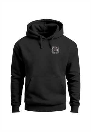 Neverless, HERREN HOODIE MIT JAPAN OMOIDE YOKOCHO-RÜCKENPRINT – REGULAR FIT - Hoodie - slim fit schwarz