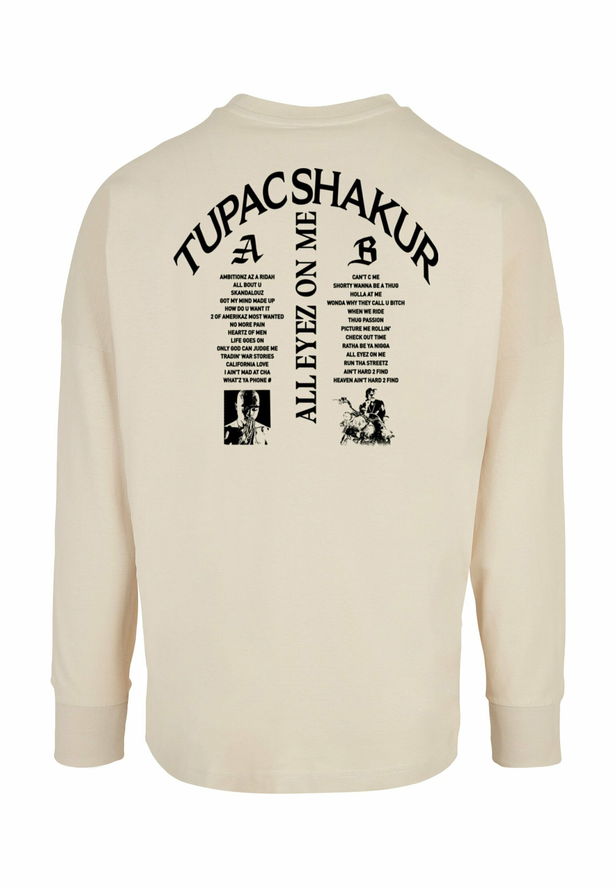 Mister Tee 2PAC ALL EYEZ ON ME TRACKLIST CUT ON - Long sleeved top