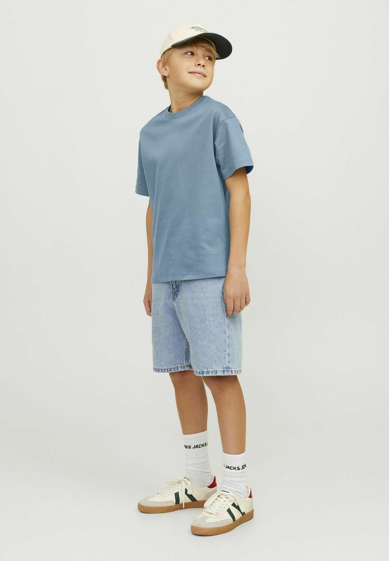 Jack & Jones Junior JJEURBAN EDGE O-NECK NOOS - T-shirt basic - goblin blue