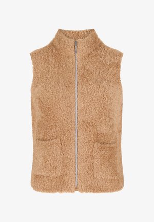 Betty Barclay, BETTY BARCLAY MIT STEHKRAGEN STRICKWESTE - Veste sans manches - beige