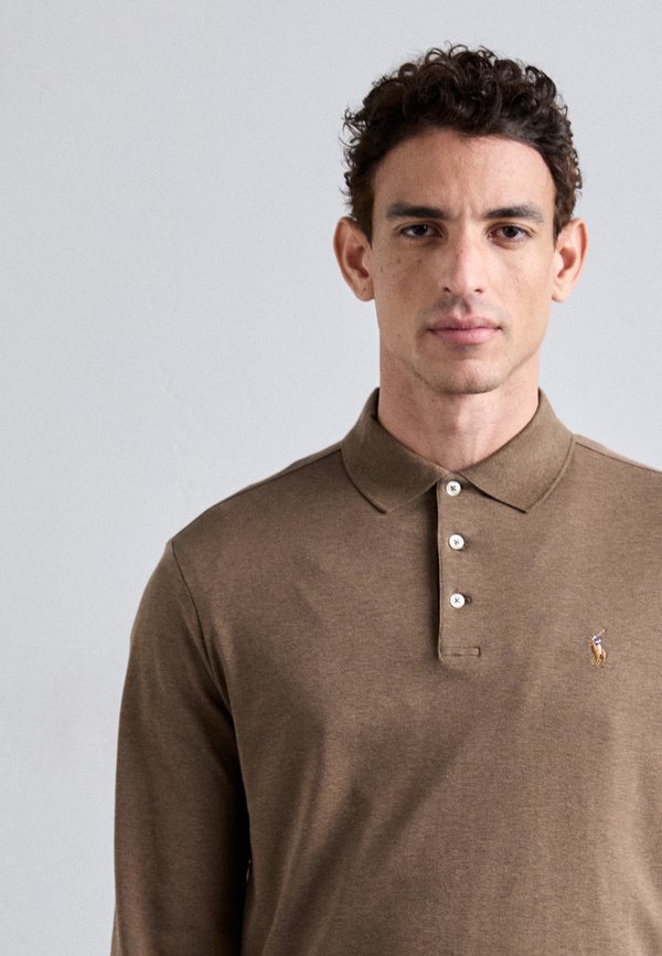 CUSTOM SLIM FIT SOFT COTTON POLO SHIRT - Polo shirt - cedar heather2