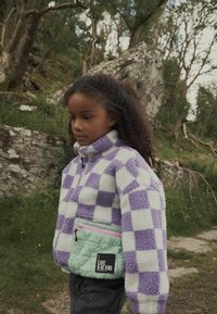 Next CHECKED   - Flísová bunda - purple