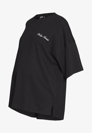MATERNITY BABY MAMA - T-shirt con stampa - black