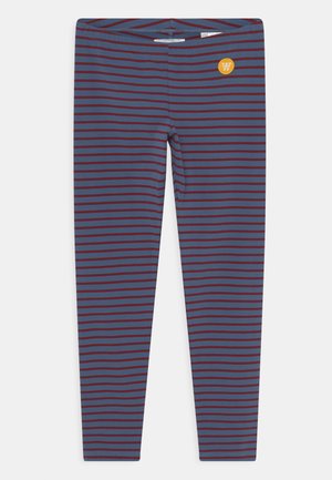 IRA UNISEX - Legíny - blue/dark red