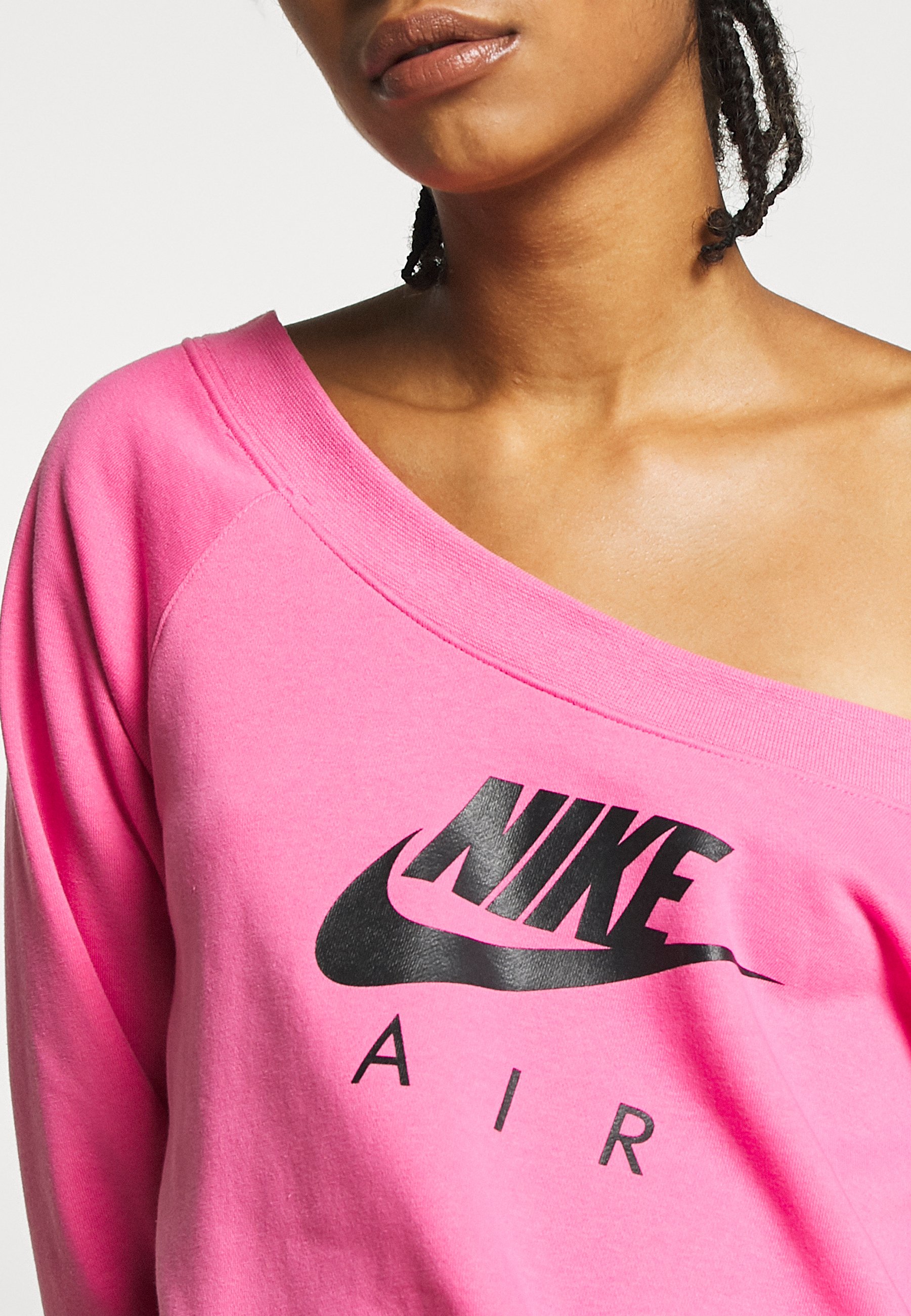 Nike Sportswear AIR CREW Sweatshirt pinksicleblack Nike Sportswear AIR CREW Sweatshirt off white Zalando.at