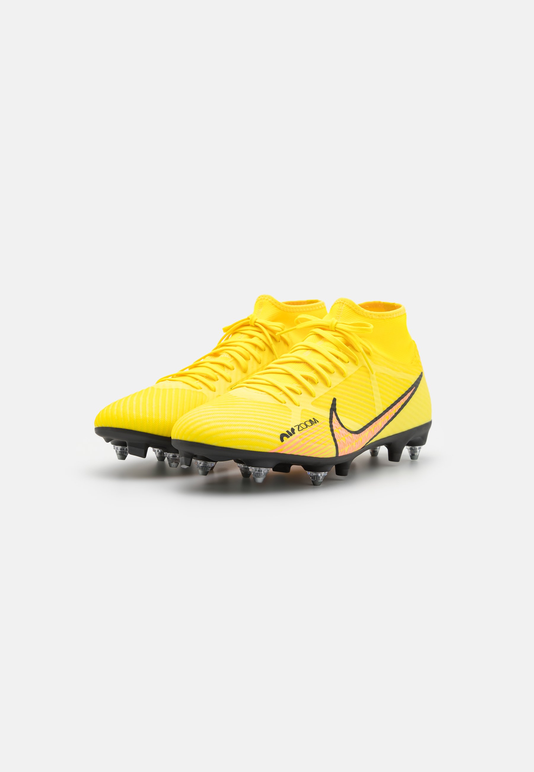Nike Performance ZOOM MERCURIAL 9 ACADEMY SG PRO AC UNISEX -  Voetbalschoenen met metalen noppen - yellow strike/sunset glow/coconut  milk/geel - Zalando.nl