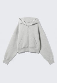 Sweat à capuche - grey melange dusty l