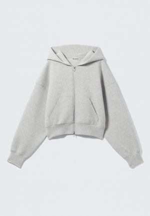 Kapuzenpullover - grey melange dusty l