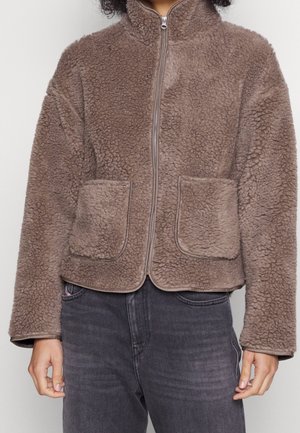 Giacca in pile - brown