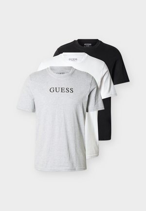TEE LOGO 3 PACK - Spodnja majica - grey/white/black